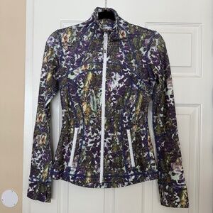 Lululemon Define Jacket Floral Green - Size 4
